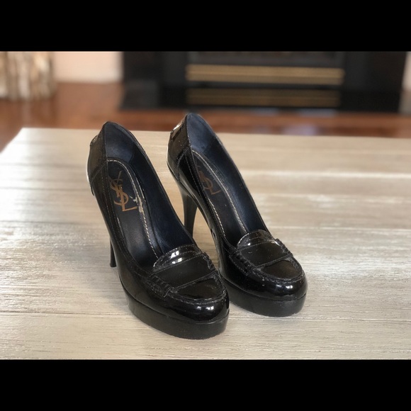 YSL (Saint Laurent) Mary Jane Platform Pumps - Picture 5 of 5